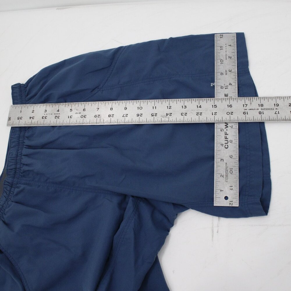 patagonia shorts men's Small 8" blue drawstring lined nylon blend mesh lined - Picture 7 of 12